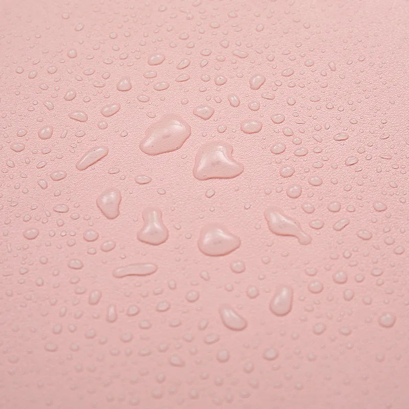 Leather Desk Mat Pink Solid Color Mousepad