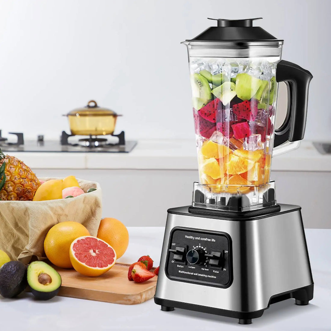6000W Powerful Blender Mixer Juicer Smoothie