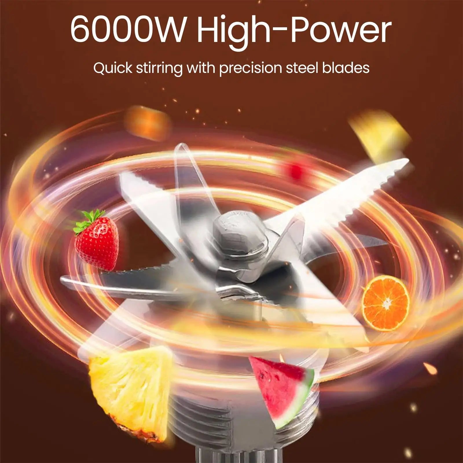 6000W Powerful Blender Mixer Juicer Smoothie