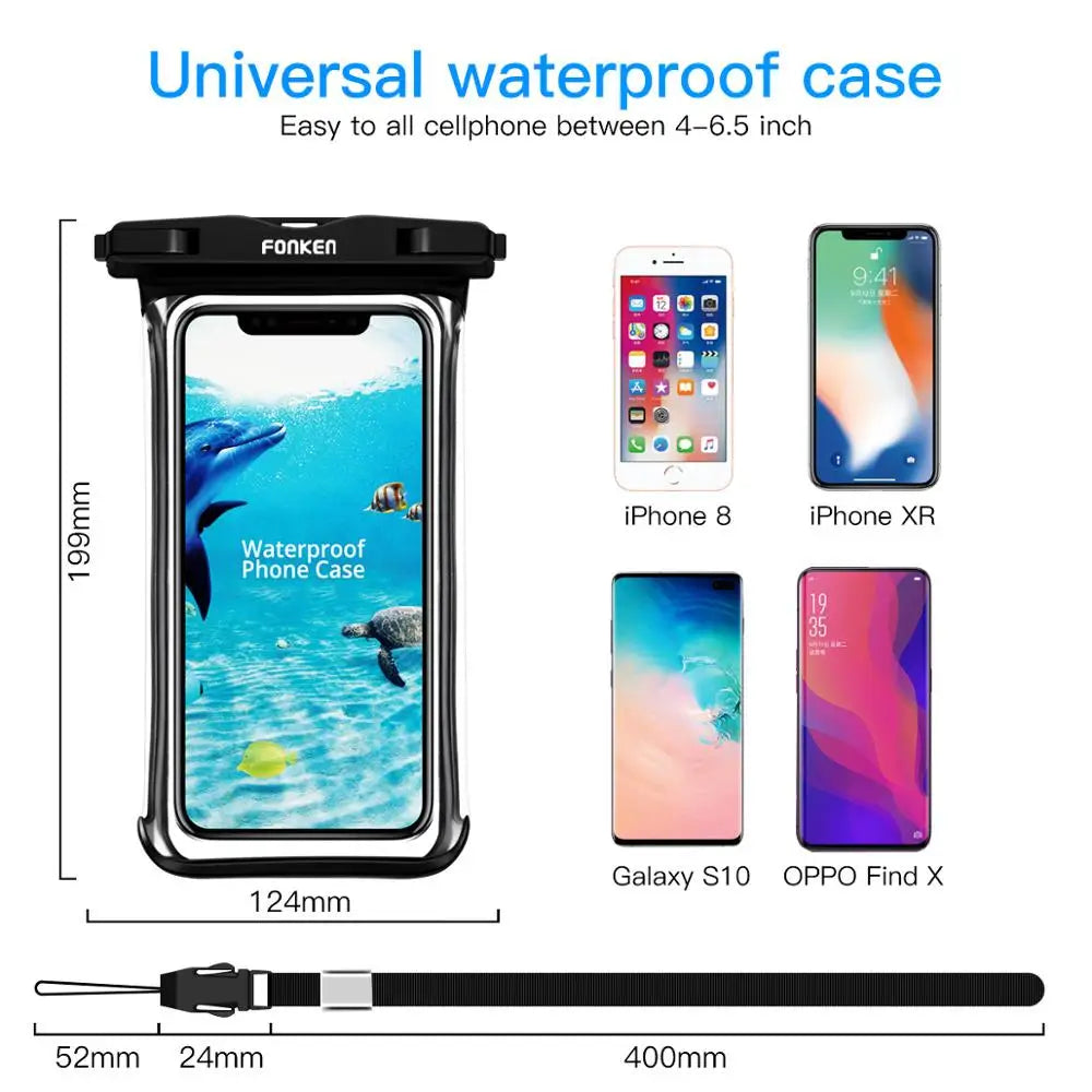 Full View Waterproof Case for Phone Underwater