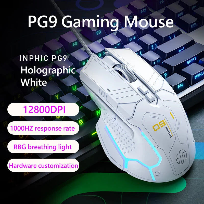 Inphic PG9 wired gaming mouse 6 buttons