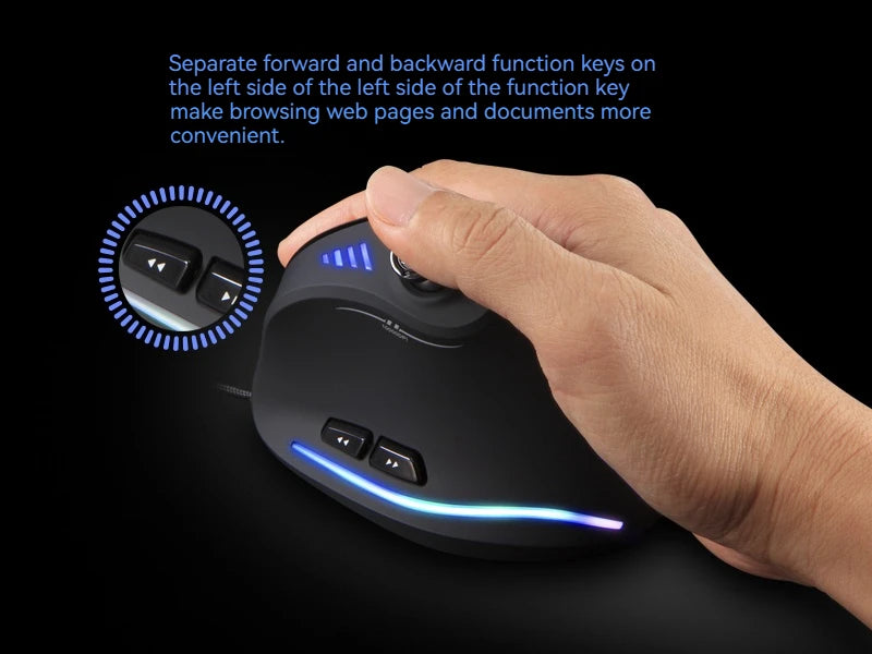 ZELOTES C18 Upright Mouse 11 Key Optical