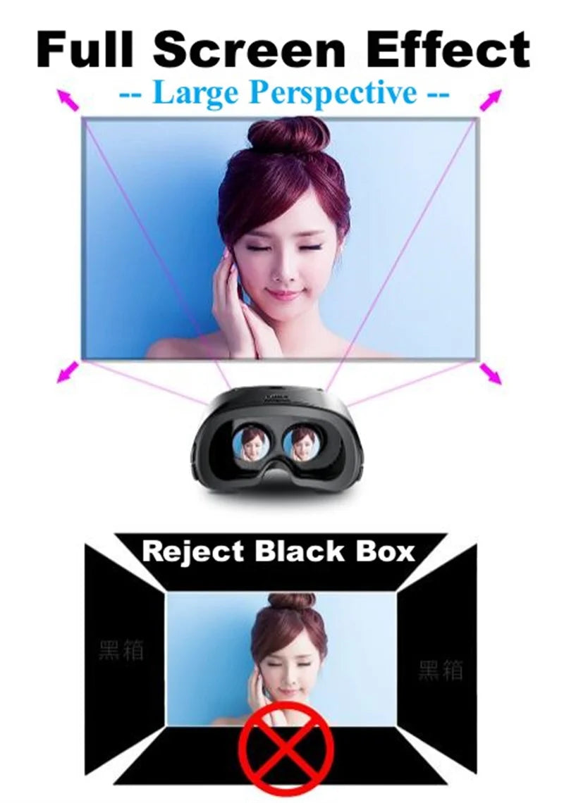 X7S Virtual Reality Glasses IMAX HD Huge Screen