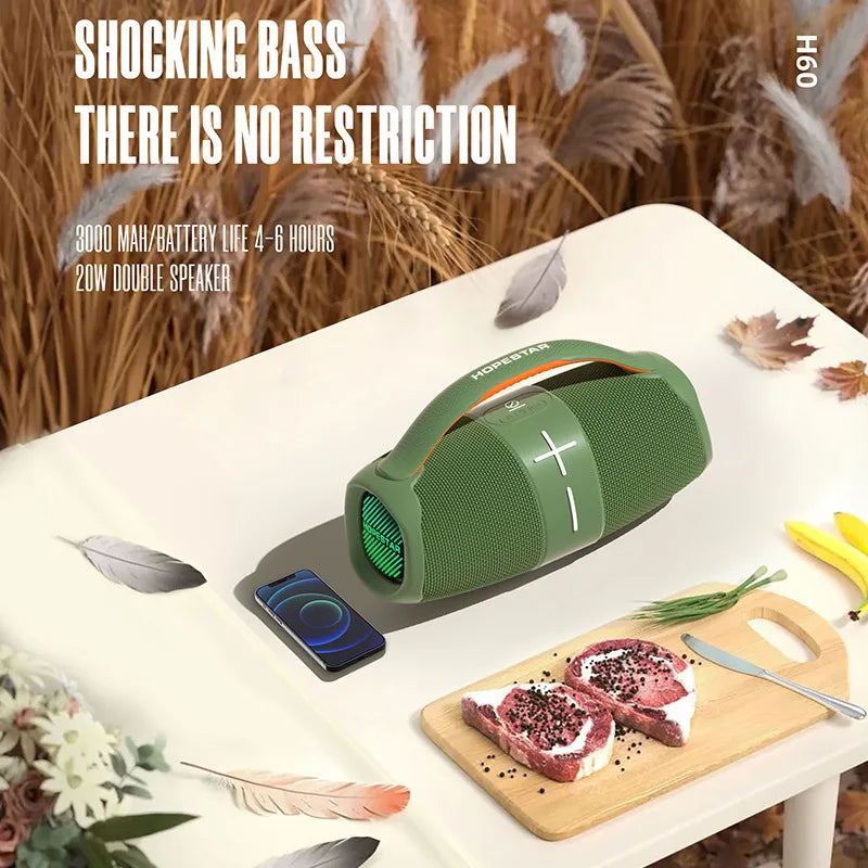 Original HOPESTAR H60 Bluetooth Speakers Portable