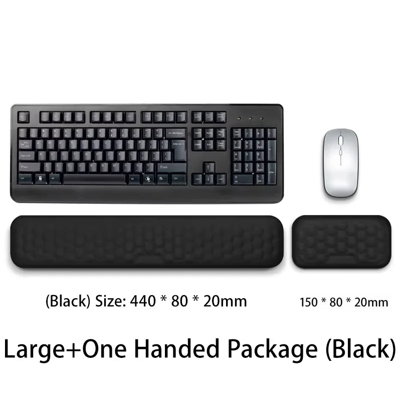 Keyboard mouse wrist rest relax wrist memory