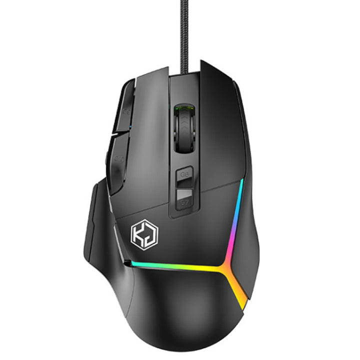 Wired Mouse RGB Lights 10 Keys Macro