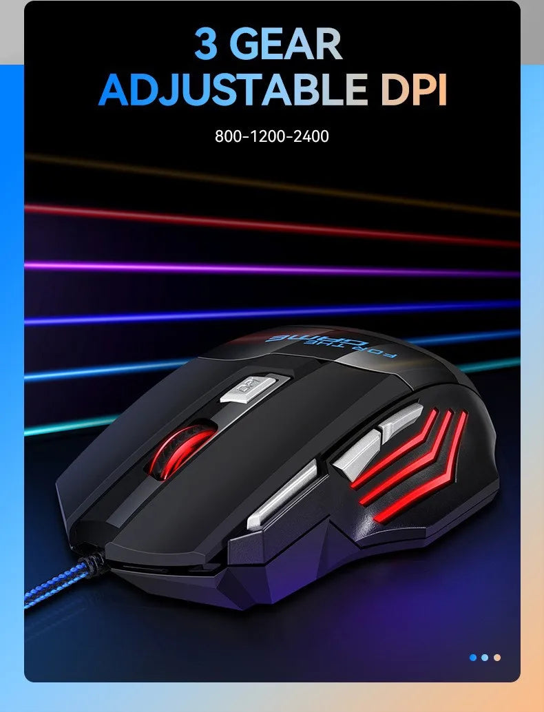 G6 USB Wired Gaming Mouse 7 Button 5500DPI