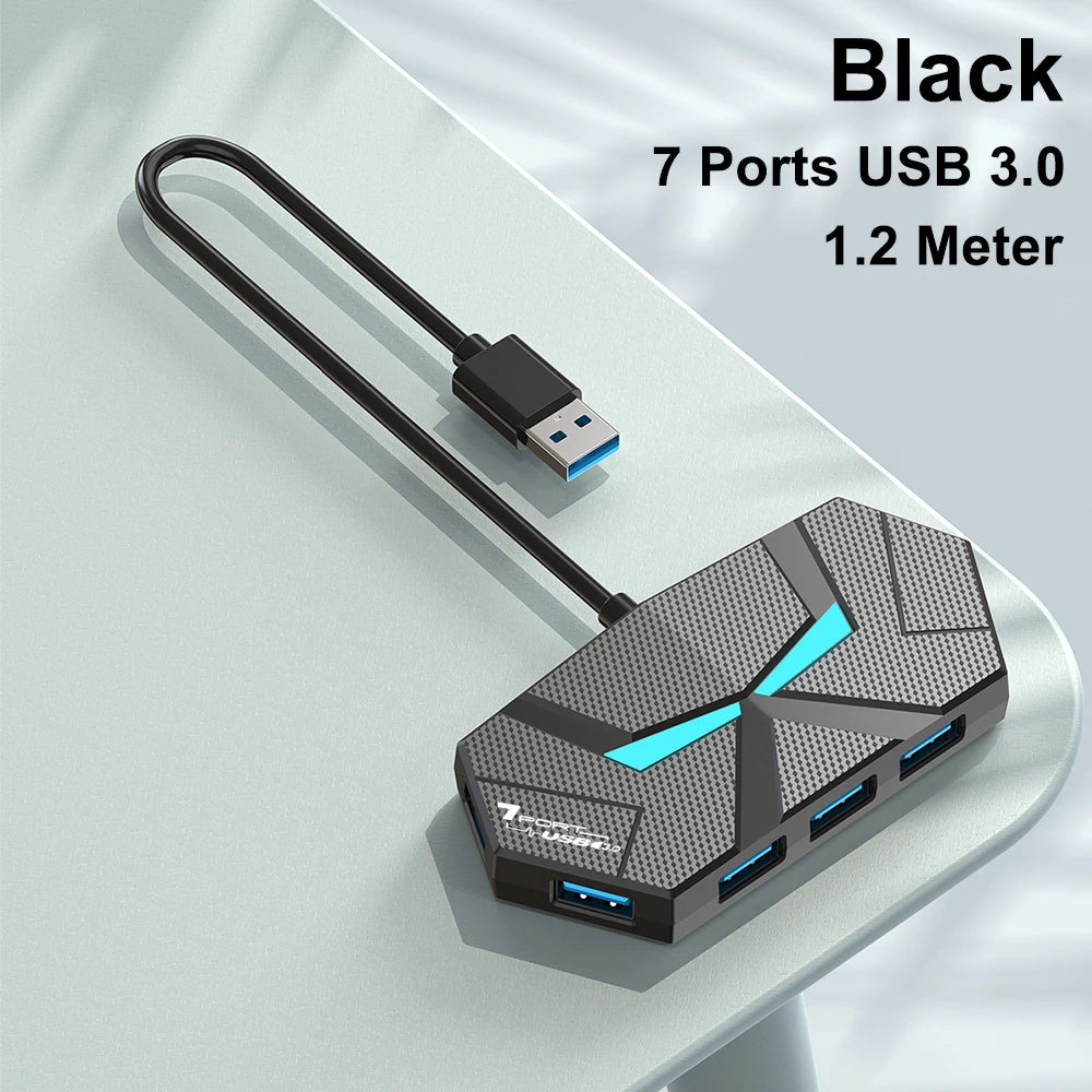 7 Ports USB 3.0 HUB USB Docking Station USB