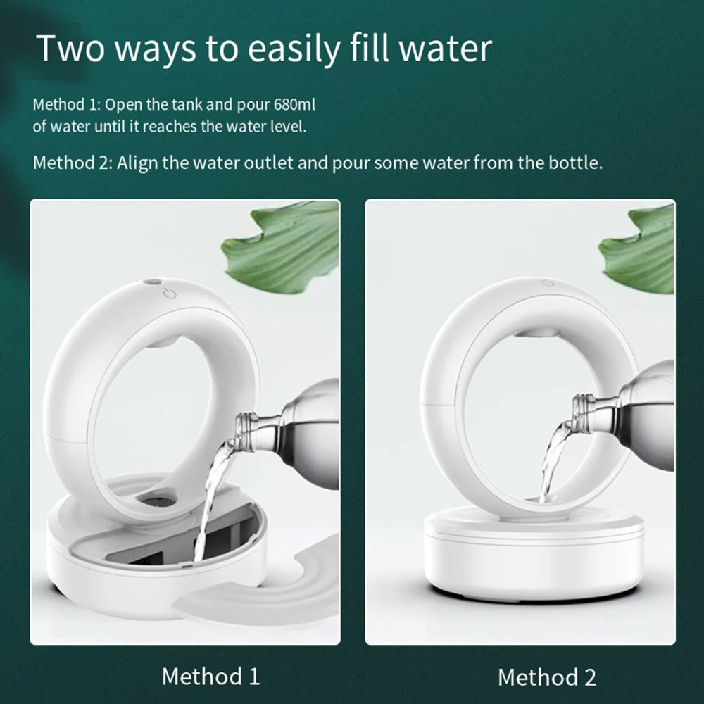 680ML Perfume Anti Gravity Humidifiers Water