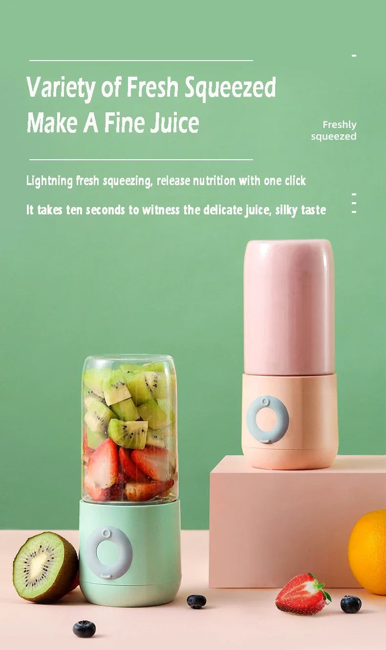 500ML Electric Juicer Portable Smoothie Blender