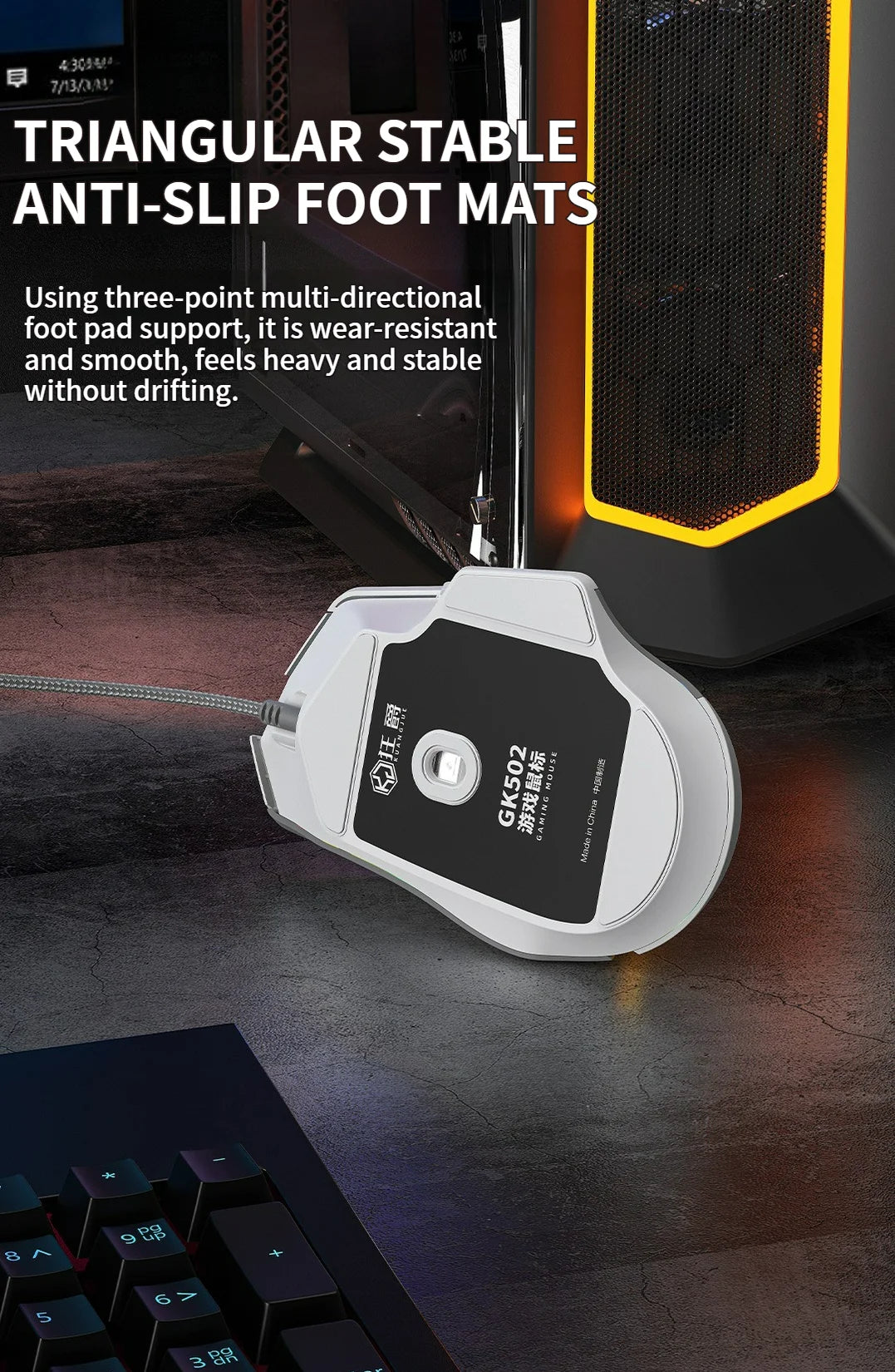 Wired Mouse RGB Lights 10 Keys Macro