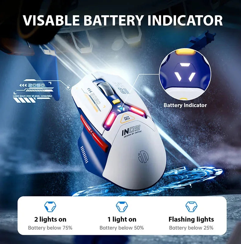 Inphic IN9 Wireless Gaming Mouse Rechargeable