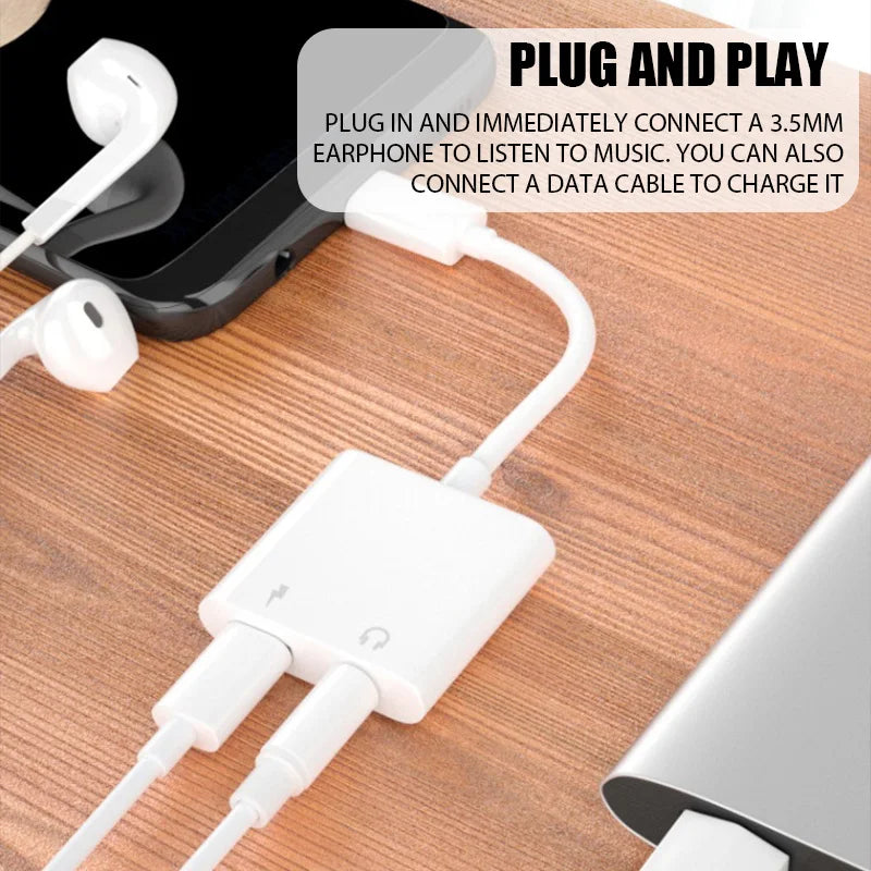 2-in-1 Audio Adapter USB C to 3 5 mm Jack