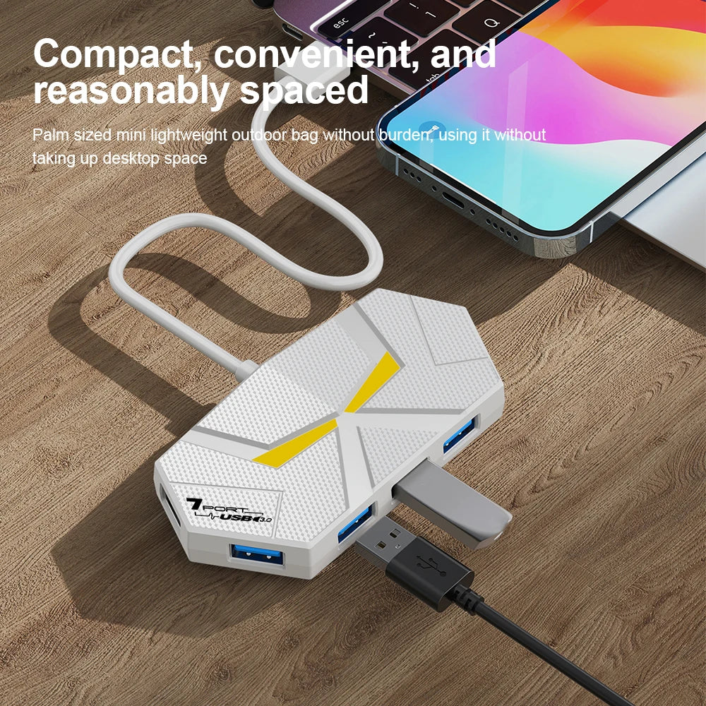 7 Ports USB 3.0 HUB USB Docking Station USB