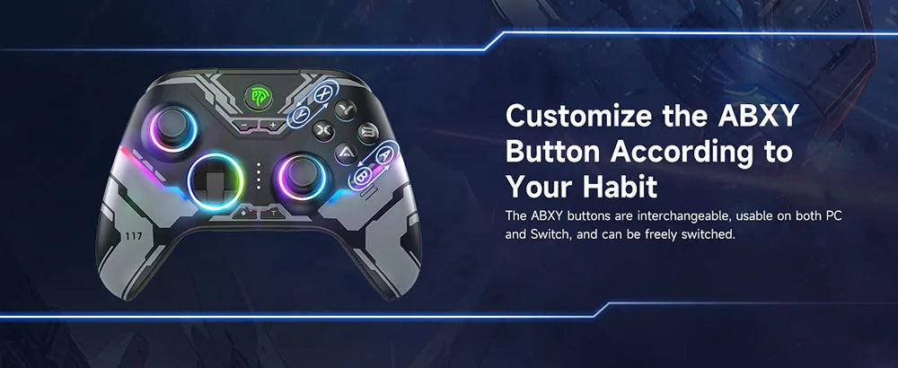 EasySMX X15 Wireless PC Gamepad, Bluetooth