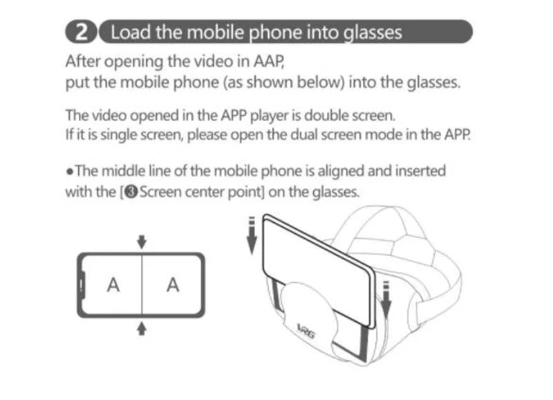 X7S Virtual Reality Glasses IMAX HD Huge Screen