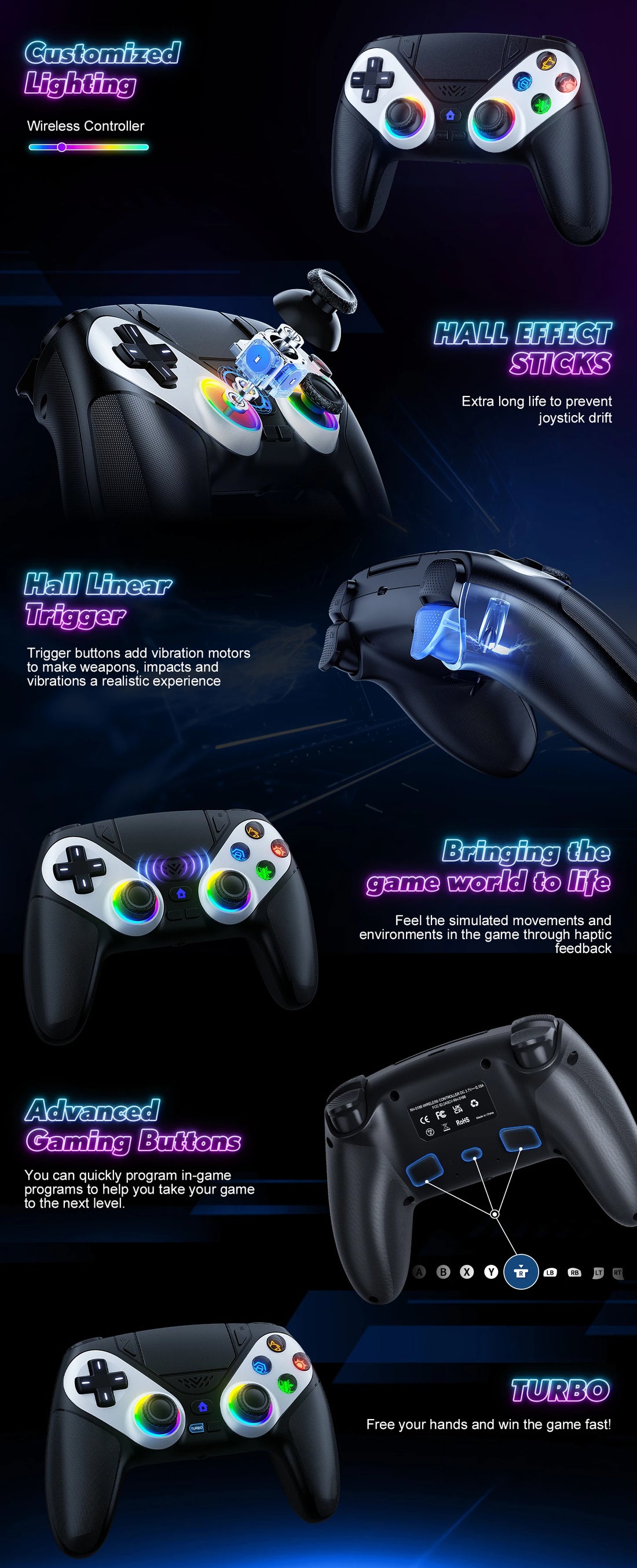 Bluetooth Gamepad For Playstation 5 Wireless