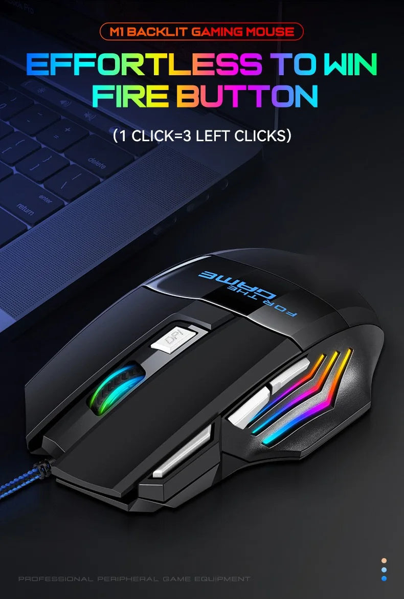 G6 USB Wired Gaming Mouse 7 Button 5500DPI