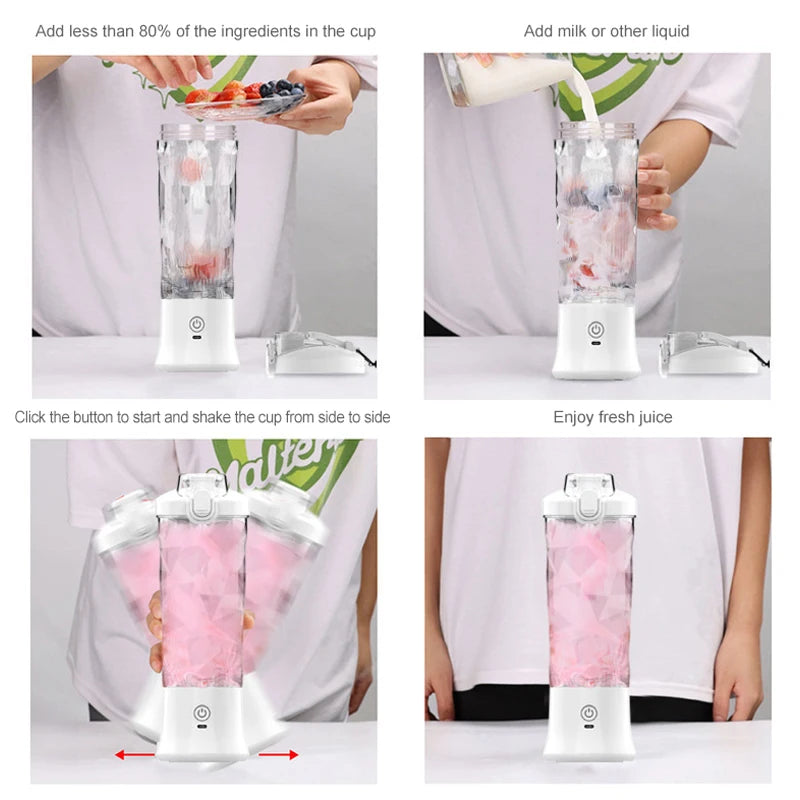 400ml Powerful Electric Juicer cup portable