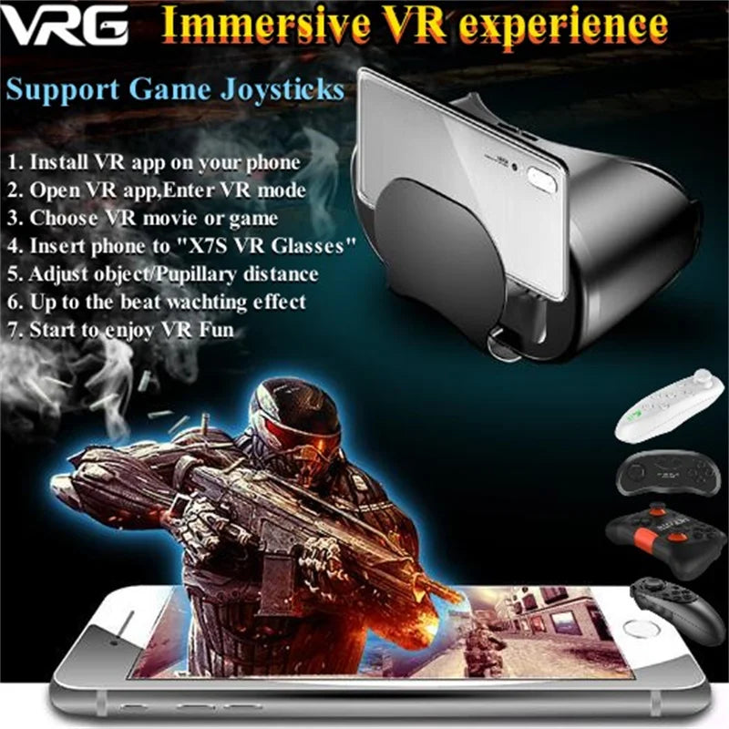 X7S Virtual Reality Glasses IMAX HD Huge Screen