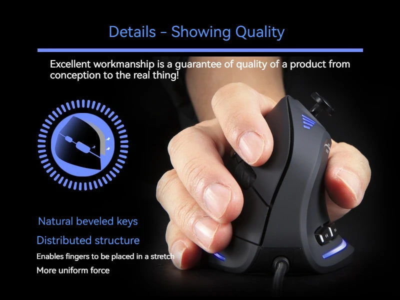 ZELOTES C18 Upright Mouse 11 Key Optical