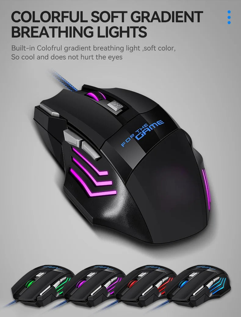 G6 USB Wired Gaming Mouse 7 Button 5500DPI