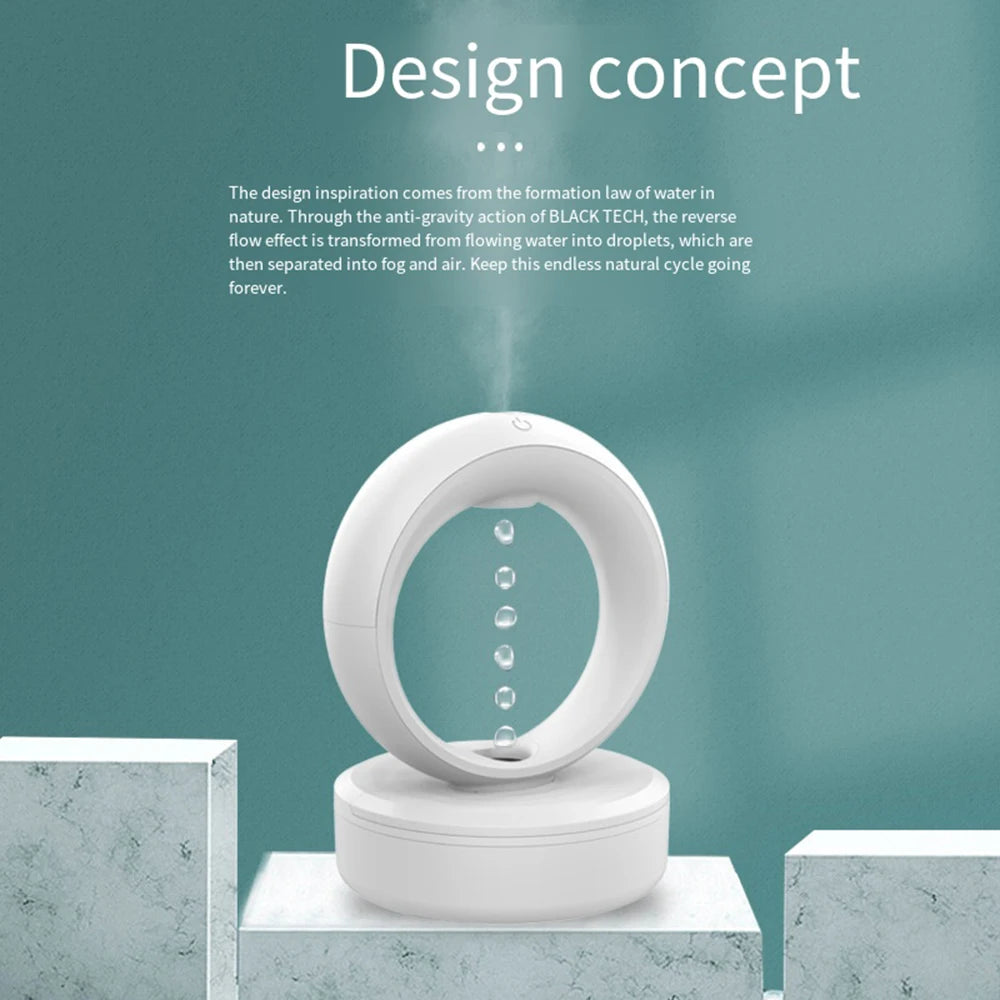 680ML Perfume Anti Gravity Humidifiers Water