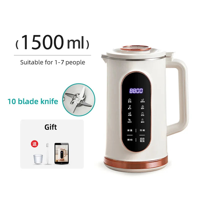 800ml/1500ml Soy Milk Machine Electric Juicer