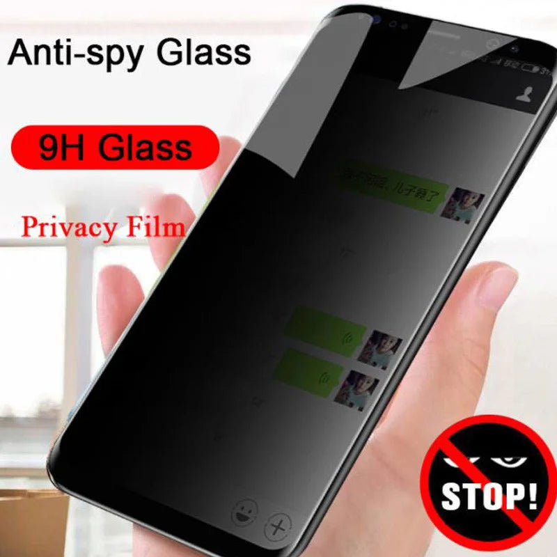 For iPhone 16 17 15 14 pro privacy tempered glass