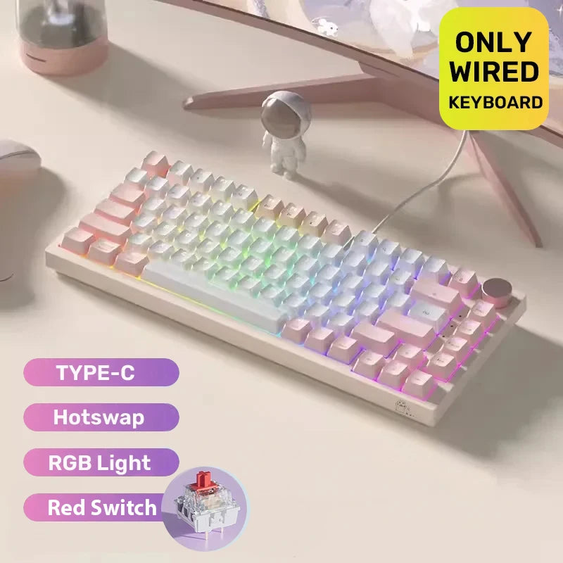 Mechanical Keyboard Red Blue Switch Wired E-Sports