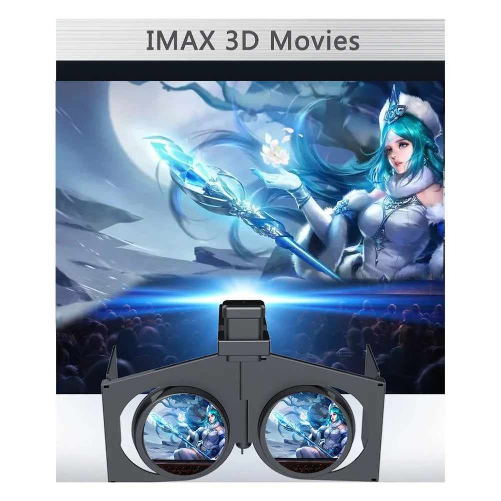 Plastic Virtual Reality Glasses Movies Games