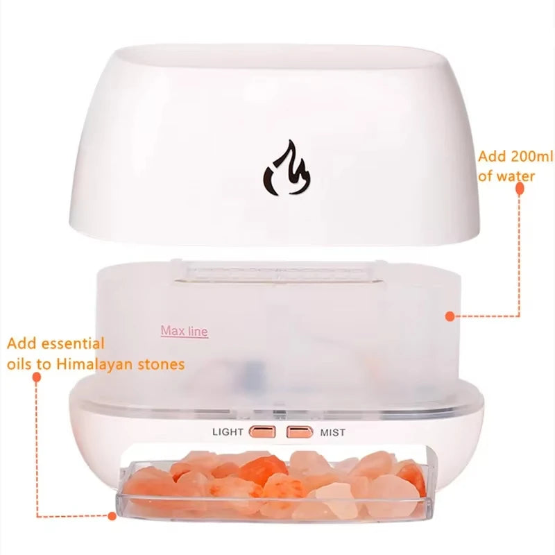New Himalayan Crystal Salt Stone Aroma Air Humidifiers