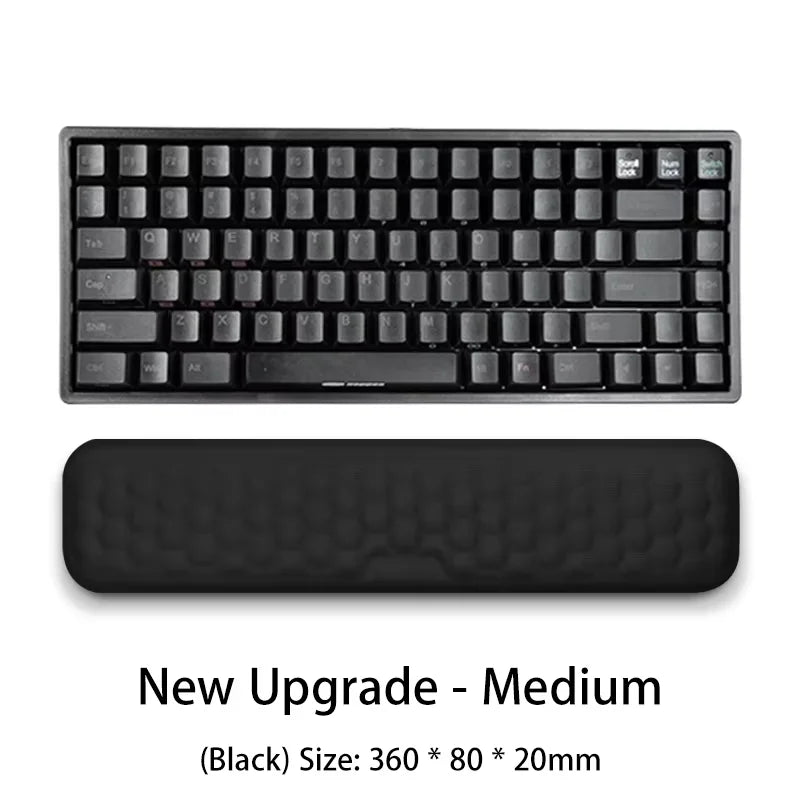 Keyboard mouse wrist rest relax wrist memory