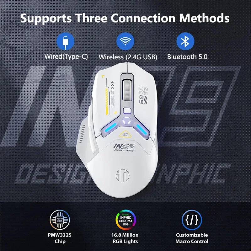 Inphic IN9 Wireless Gaming Mouse Rechargeable