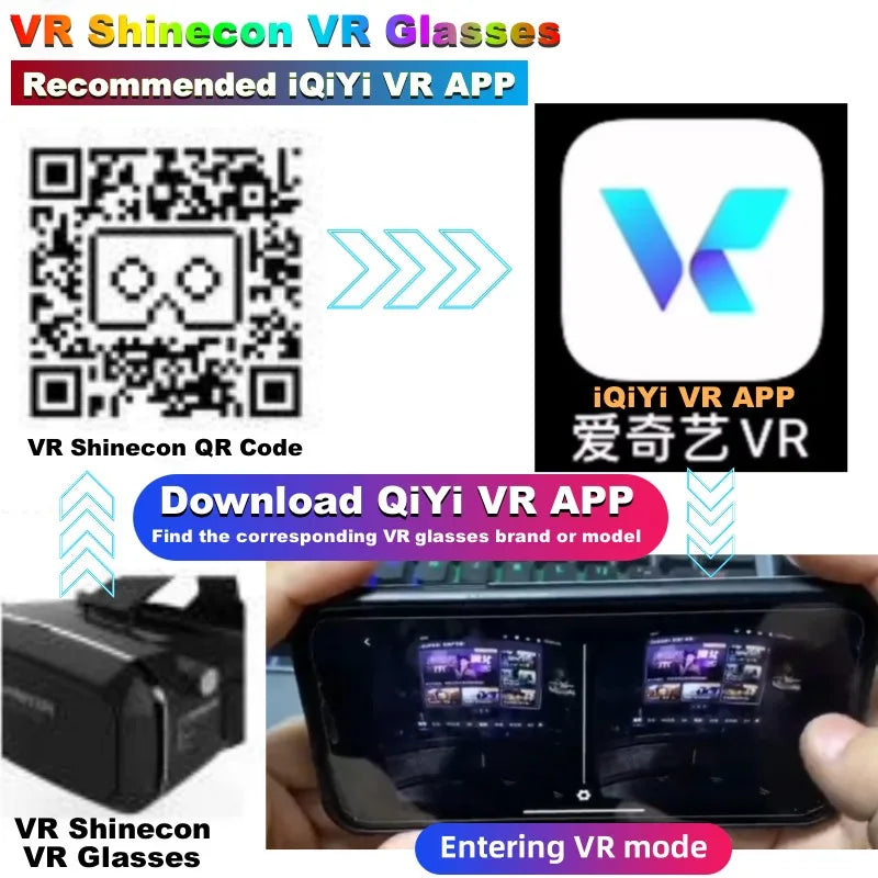 G07E Virtual Reality VR Glasses Huge Screen