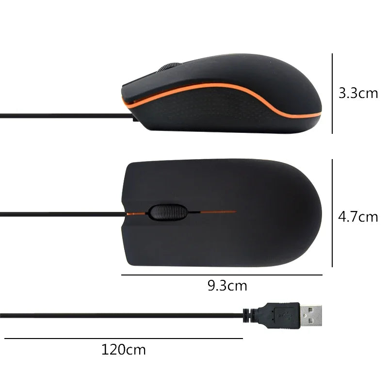 Mini USB Gaming Mouse For Laptop Notebook PC