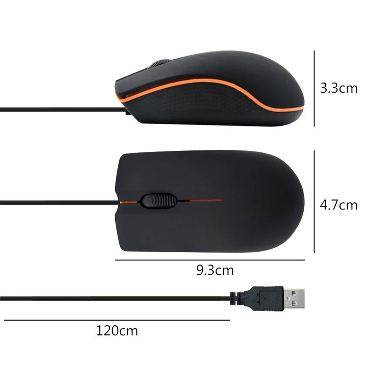 Mini USB Gaming Mouse For Laptop Notebook PC