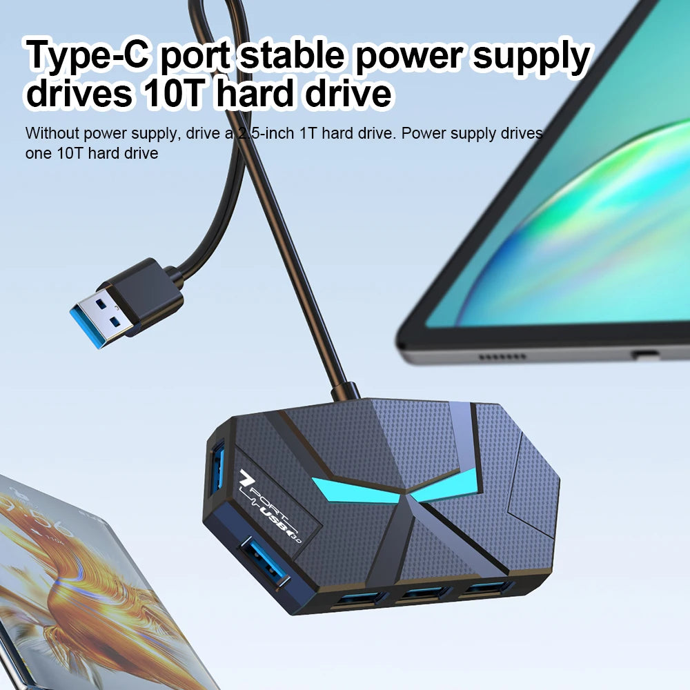 7 Ports USB 3.0 HUB USB Docking Station USB