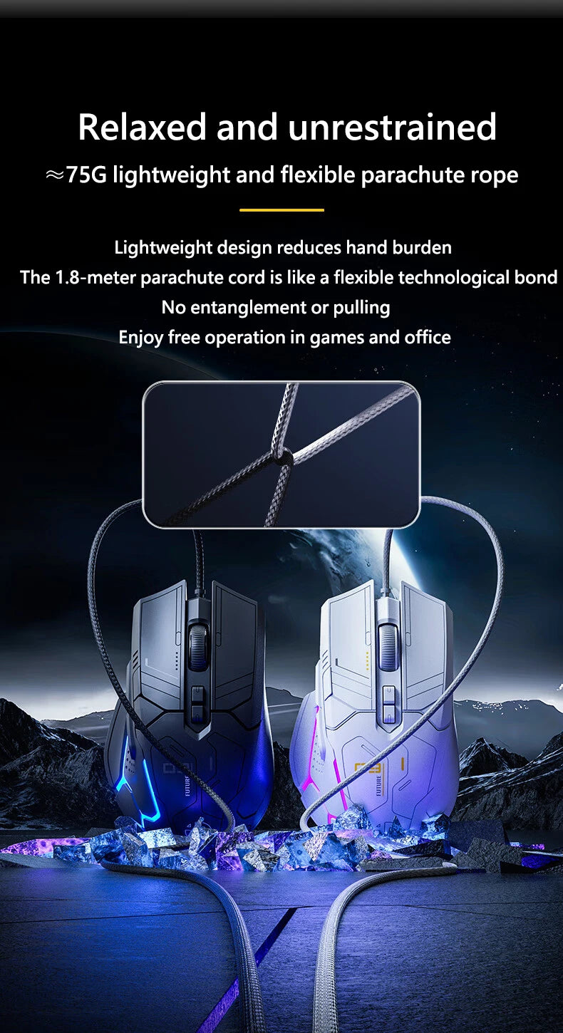 Inphic PG9 wired gaming mouse 6 buttons