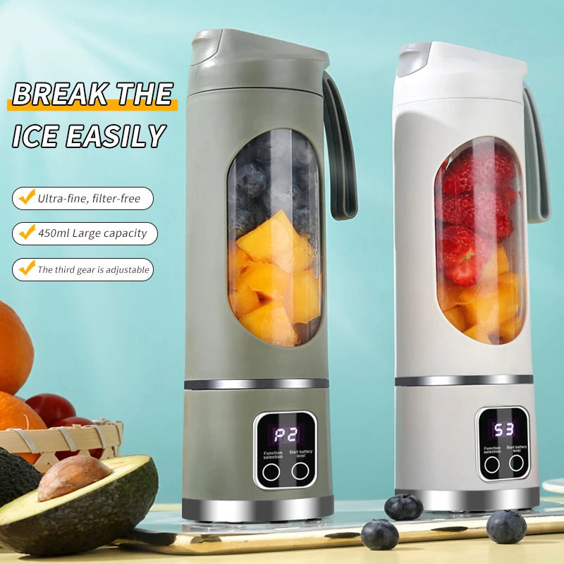 450mL Portable Electric Fruit Juicer Home USB