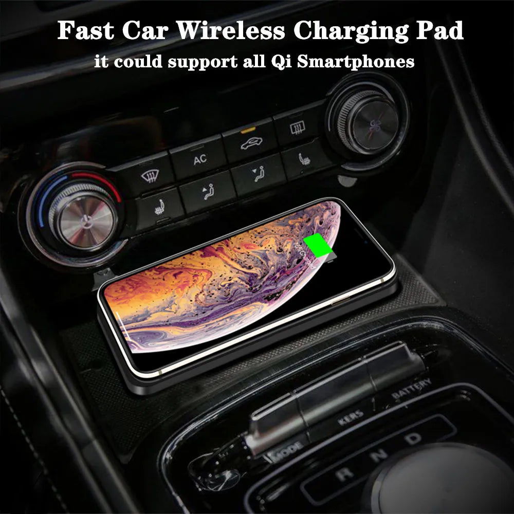 Wireless Car Charger Silicone Pad Stand Fast Charger