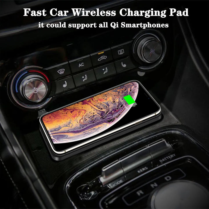 Wireless Car Charger Silicone Pad Stand Fast Charger