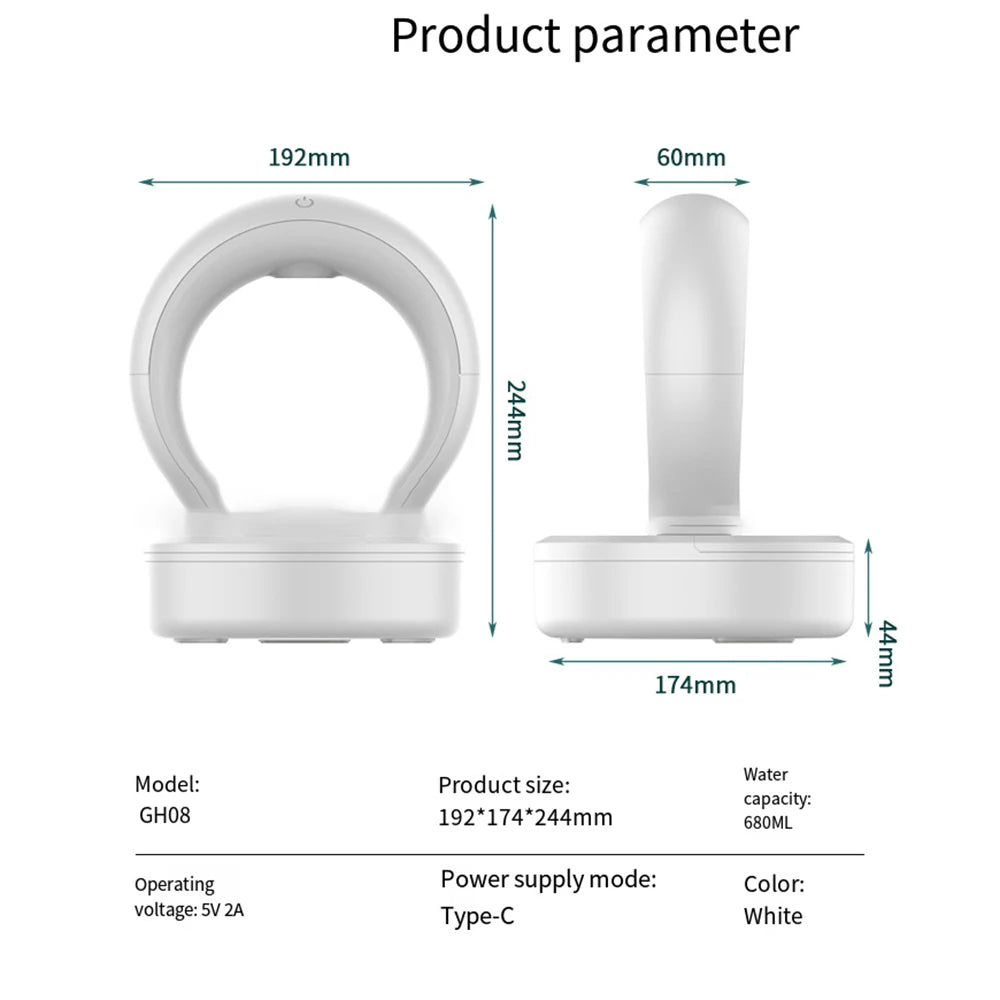 680ML Perfume Anti Gravity Humidifiers Portable