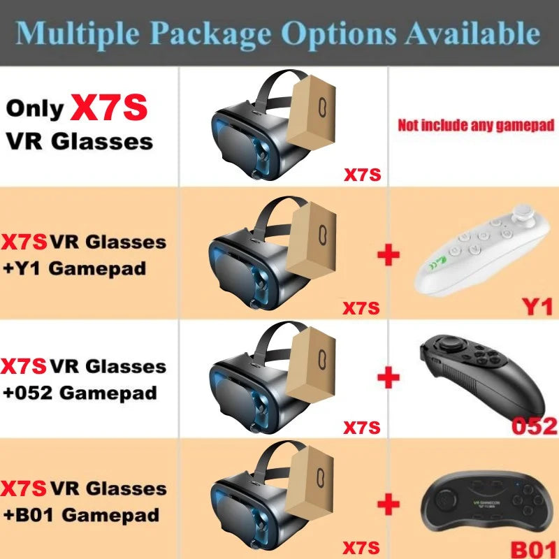 X7S Virtual Reality Glasses IMAX HD Huge Screen