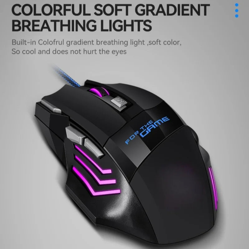 G6 USB Wired Gaming Mouse 7 Button 5500DPI