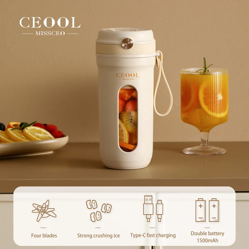 Mini Portable Blender Electric Fruit Juicer Mixers